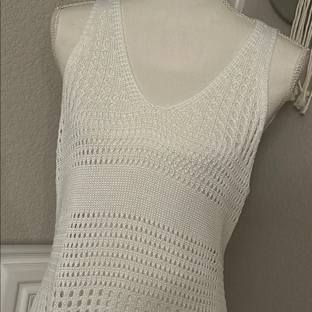 CUPSHE White Crochet Coverup NWT - Picture 4 of 9